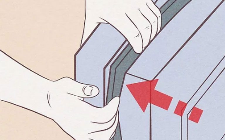 نصب نوار دور درب یخچال فریزر