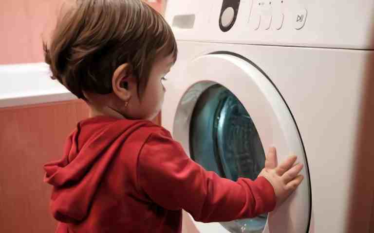 فعال کردن قفل ماشین لباسشویی