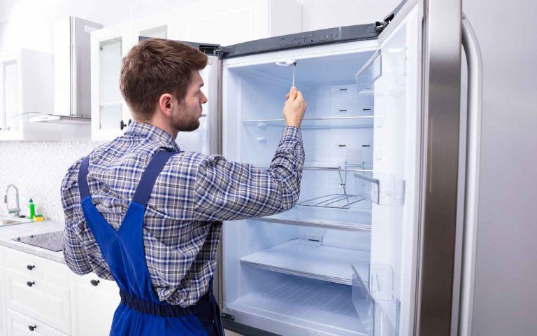 چشمک زدن چراغ یخچال فریزر سامسونگ به علت خرابی ترموستات