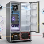 دلایل گرم شدن یخچال سامسونگ