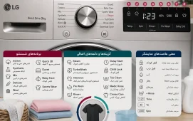 معنی کلمات روی ماشین لباسشویی ال جی