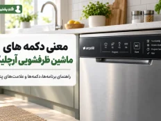معنی دکمه و برنامه های ماشین ظرفشویی آرچلیک